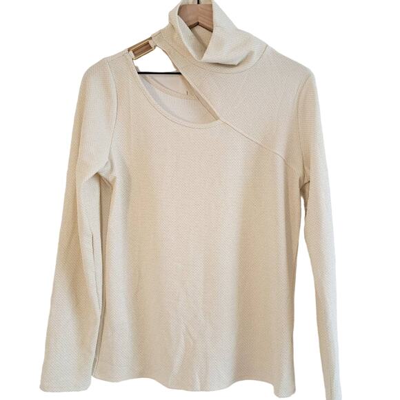 Willow Drive Cut Out Turtleneck Long Sleeve Top - Picture 2 of 9